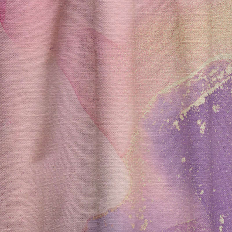 Rose et or fuchia liquide Art VI - Rideau moderne - Velours obscurcissant - 1 panneau