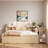 Wood Daybed With Storage Drawers, Side Shelves, Desk And Trundle-150862503-150862506