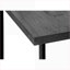 Table basse en forme de C noire avec structure en métal peu encombrante pour le salon et la chambre à coucher-790044212