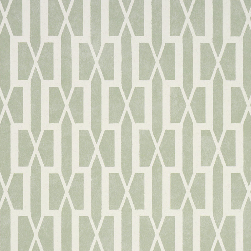 Schumacher X Veere Grenney Belvedere Wallpaper, Celadon