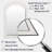 Visionary Dream Retro Mandala On White IX - Abstract Spirals Asymmetrical Mirror, White Arch Decorative Wall Mirror, Printed Metal Art-1813859552