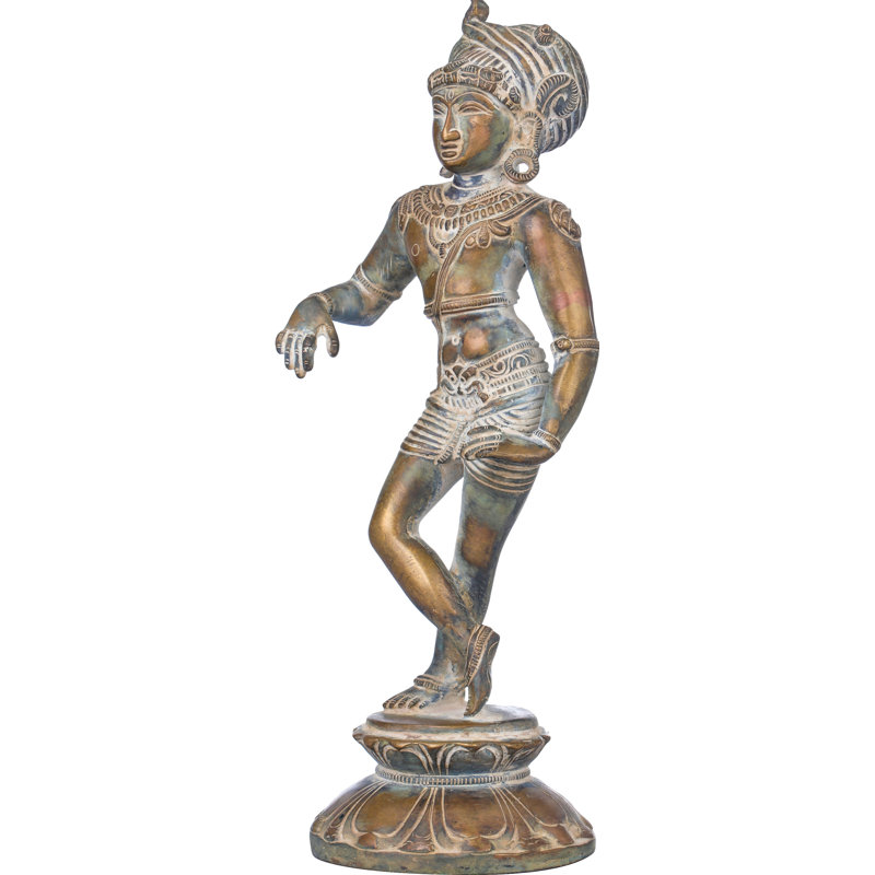 Statue Vrishavahana Shiva, Argent / doré