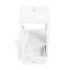 Meuble-lavabo de 20 po avec lavabo - matériau d'armoire blanc et armoire de rangement pratique en céramique, poignée platine