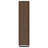 Rodger Walnut 3-Shelf Cabinet Bookcase