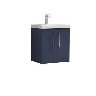 510mm Single Bathroom Vanity with Drop In Vitreous China Basin