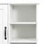 Armoire à linge moderne, double panier à linge inclinable avec 2 sacs doublure amovibles, blanc