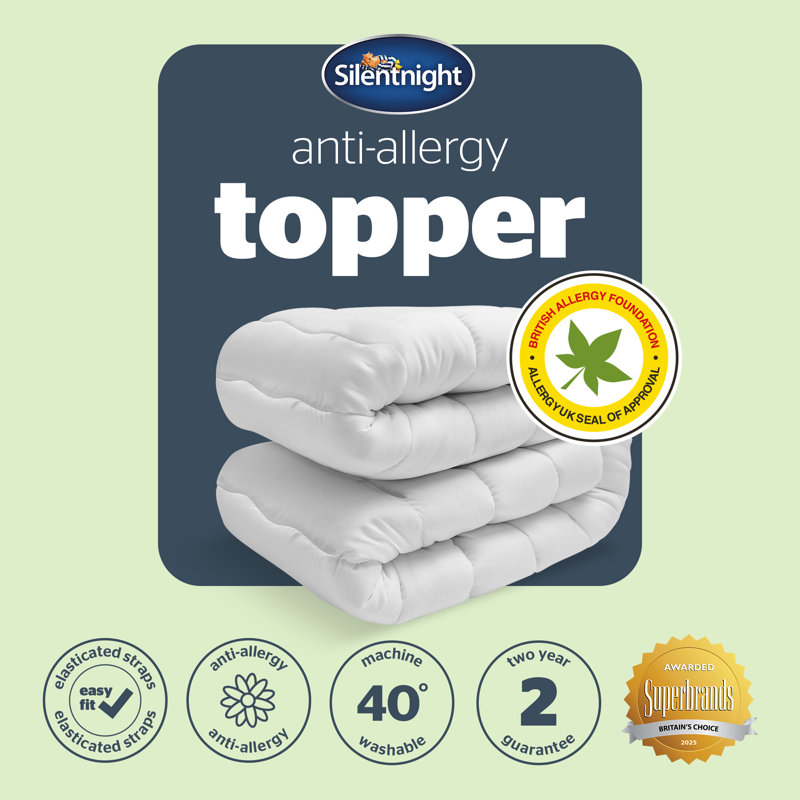 Silentnight Luxury Anti Allergy Mattress Topper, Double (4'6)