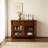Nut-brown Solid Wood Sideboard