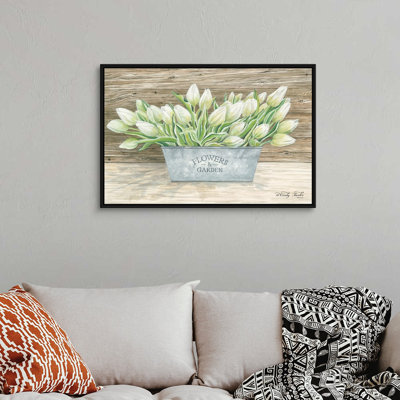 «Flowers and Garden Tulips» par Cindy Jacobs - Reproduction d'art sur toile