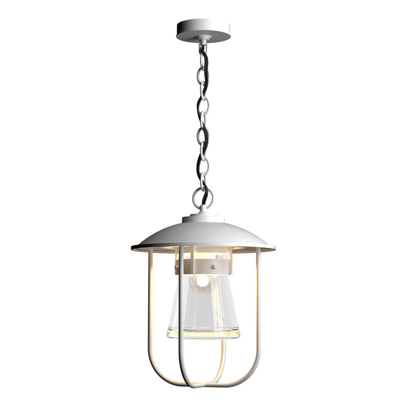 Luminaire suspendu d'extérieur 1 lumière Erlenmeyer, Blanc marin