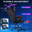 HOFFREE Fauteuil de jeu avec lumières DEL RVB et massage Fauteuil de jeu vidéo avec repose-pieds Fauteuil d'ordinateur inclinable ergonomique à haut dossier-1706982903