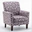 Fauteuil en mélange de polyester à motifs