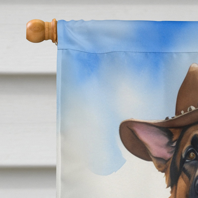Drapeau Cowboy Welcome House, Berger allemand
