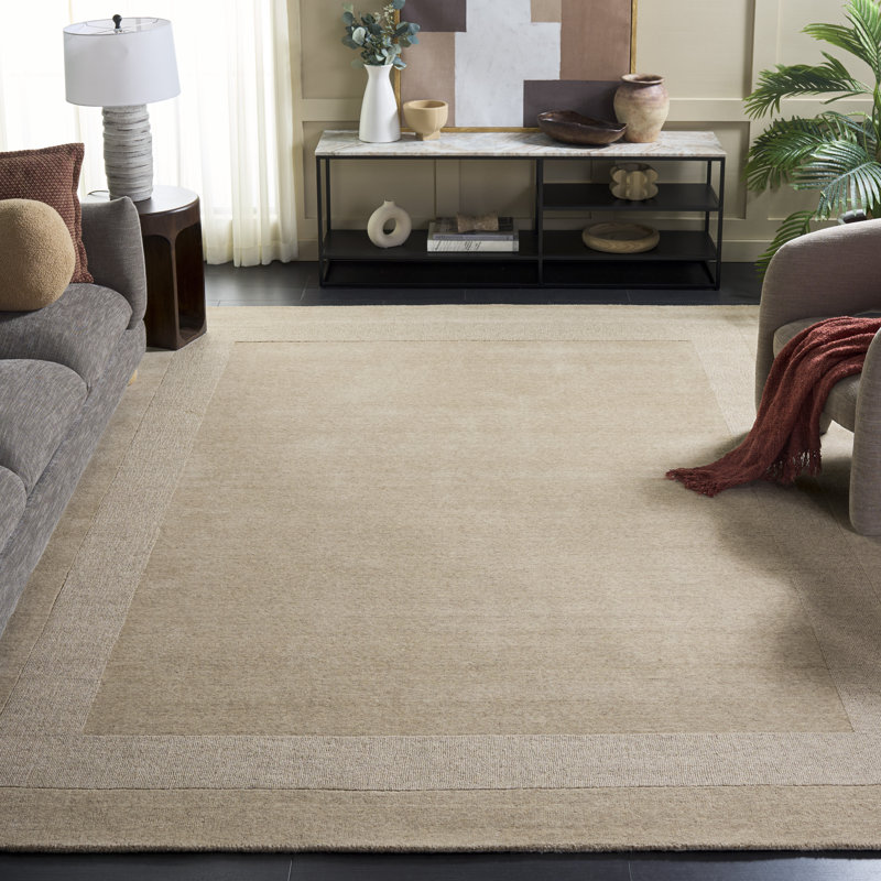 Metro 808 Hand Loomed 80% Wool; 20% Cotton No Pattern Rug, Rectangle 8' x 10'