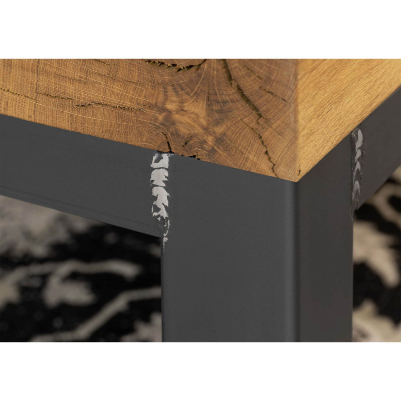 Villanders Oak Solid Wood Floating Shelf, 24cm H x 170cm W x 22cm D