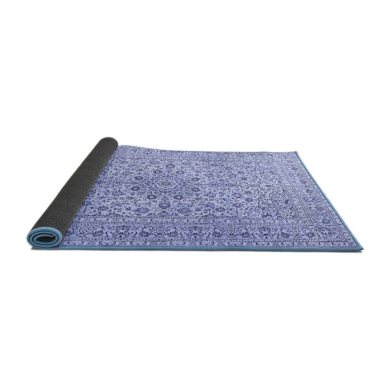 Tapis oriental en laine / polyester tissé à la machine Jerad, Carré 7 pi