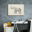 «Elephant Sketch 1» par Ethan Harper, art mural sur toile-613221499