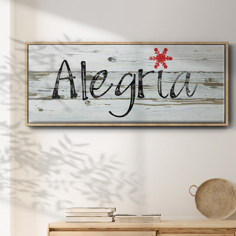 Toile encadrée Alegria