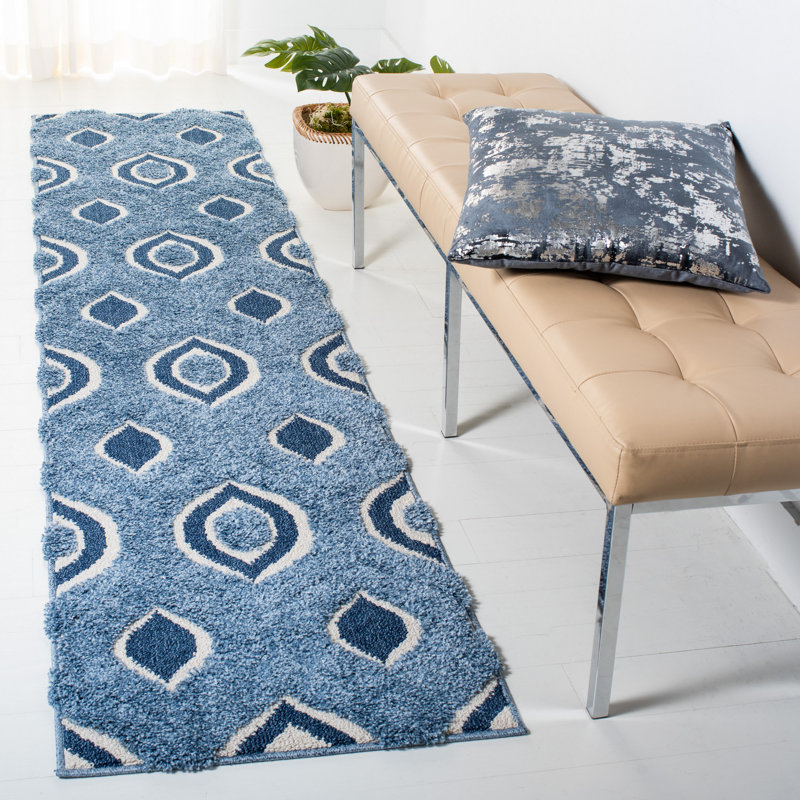 Tapis à poils longs Florida, Tapis de couloir 2 pi 3 po x 9 pi