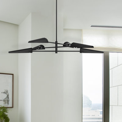 Lustre linéaire moderne à 6 lumières Hazera