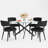 47 Inch Round Glass Dining Table Sets-1746705867-1746705909-1746705908