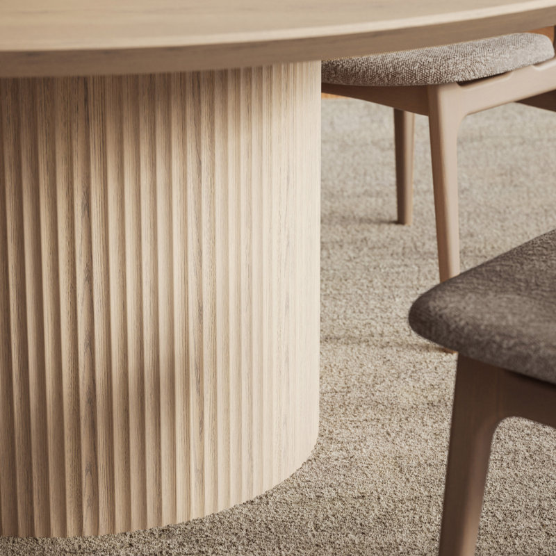 Modern Brazilian Round Dining Table, Nevoa