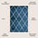 Bertrice Minimalist Diamond Trellis Navy/White Rug