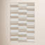Boulder 5X8 Indoor Outdoor Handwoven Stripe Ivory Area Rug By Classic Home-700788811