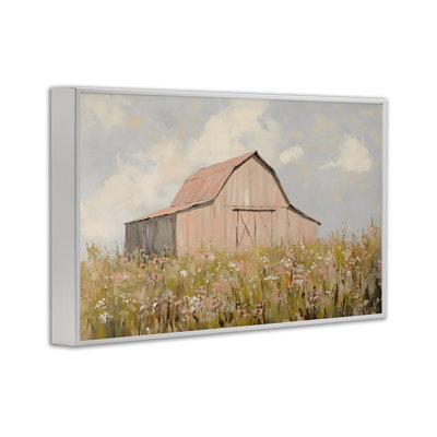 «Blush Pink Barn», estampe numérique, design par Franklyn Gregory
