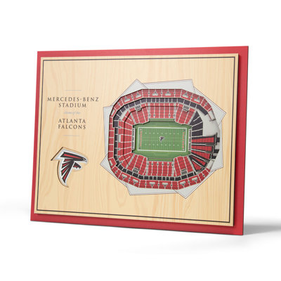 Art mural NFL 5 couches Stadiumview
