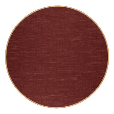 Machine Washable Solid Brown Area Rug