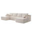 Canapé modulaire sans ossature avec deux poufs-1205854947