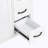 30" White Bathroom Vanity with Ceramic Sink