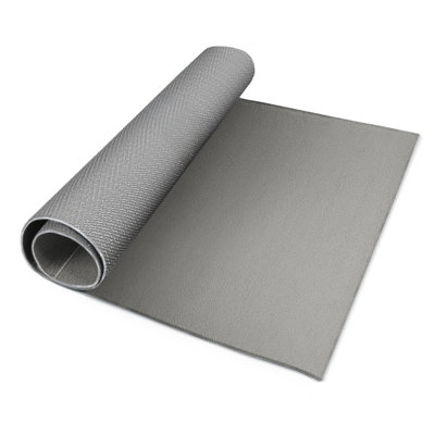 Tapis d'intérieur et extérieur gris uni