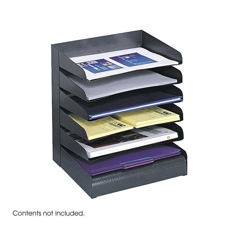 Six Tier Steel Desk Tray