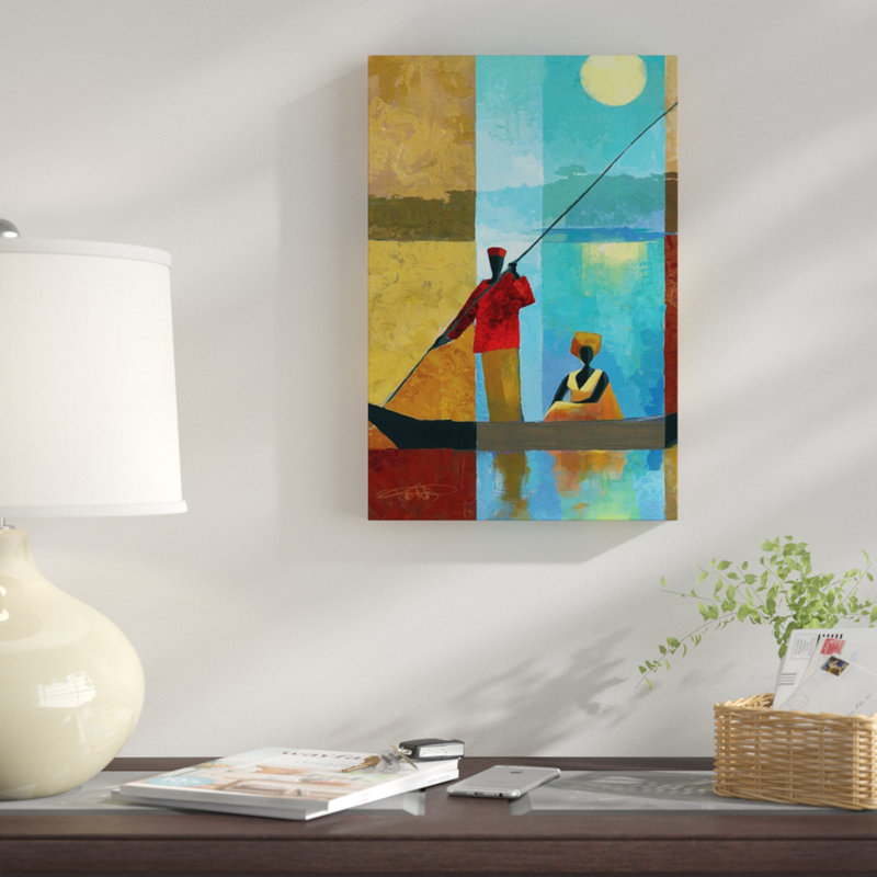 «On the River II», impression sur toile, H 60 po x l 40po x P 1,5 po, Pas de tapis, Toile tendue