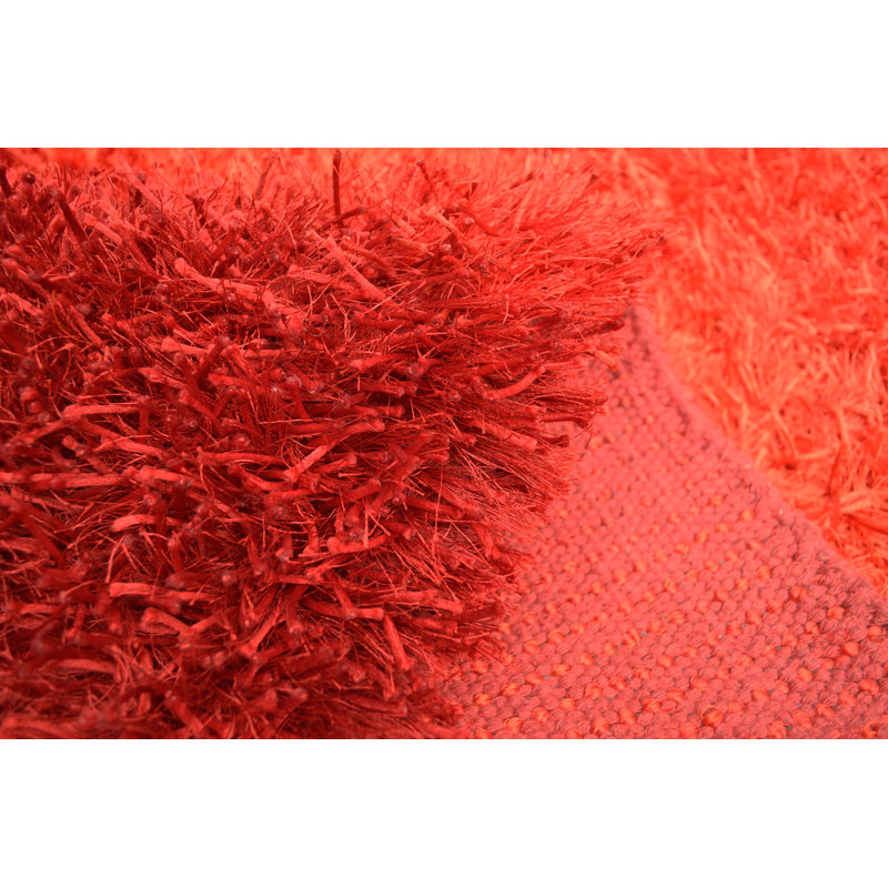 Kerala Striped Hand Woven Shag Area Rug, Rectangle 170cm x 240cm