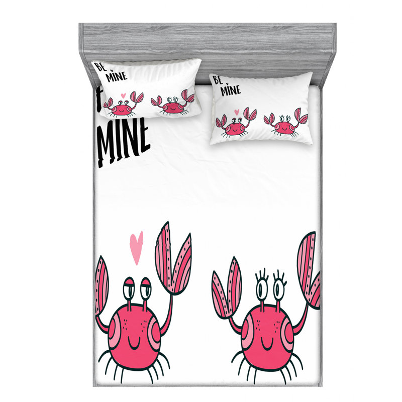 Saying Microfiber Sheet Set, Queen Sheet Set + Fitted Sheet + 2 Pillowcases