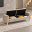 Banc de jour en chenille Greige