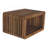 Soba Wall-Mounted Bedside, Open Storage, Brown