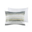 Courtepointe très grand / très grand avec 6 pièces en jaune. Paisible bande d'aquarelle pour une chambre à coucher élégante. Coussin décoratif en microfibre douce et coussin décoratif, jaune très grand. Matériau serein-122461054-122461052