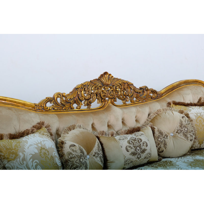 Maggiolini Sofa, Gold/Beige/Light Brown, Dark Gold