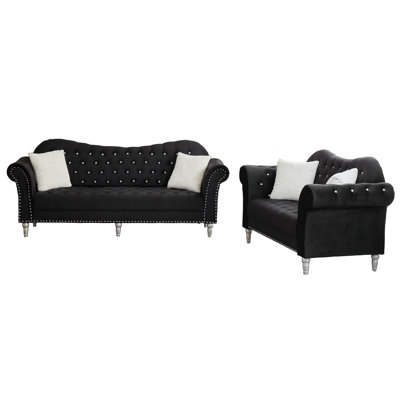 2 - Piece Velvet Living Room Set