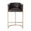 Calvin Upholstered Counter Stool with Metal Frame-394548539