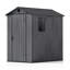  4 ft. W x 4 ft. D Plastic Storage Shed with Floor, Resin Shed with Window and Lockable Door-101319717-97796520