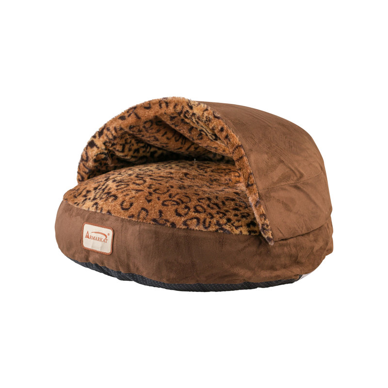 Armarkat Cat Bed Animal Print Faux Fur Pet Bed