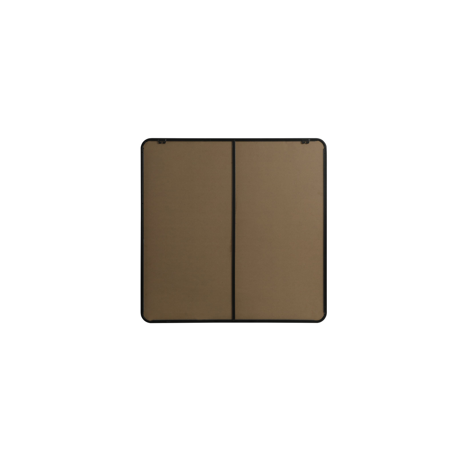 Metal Square Wall Mirror, 42"  x 42" , Black