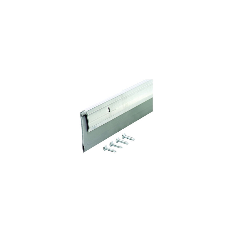 Door Sweep, Aluminum, 1" H x 2" W x 48" D