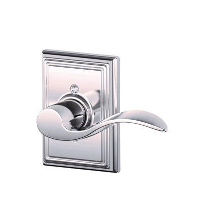 Accent Lever with Addison Trim Non-Turning Lock