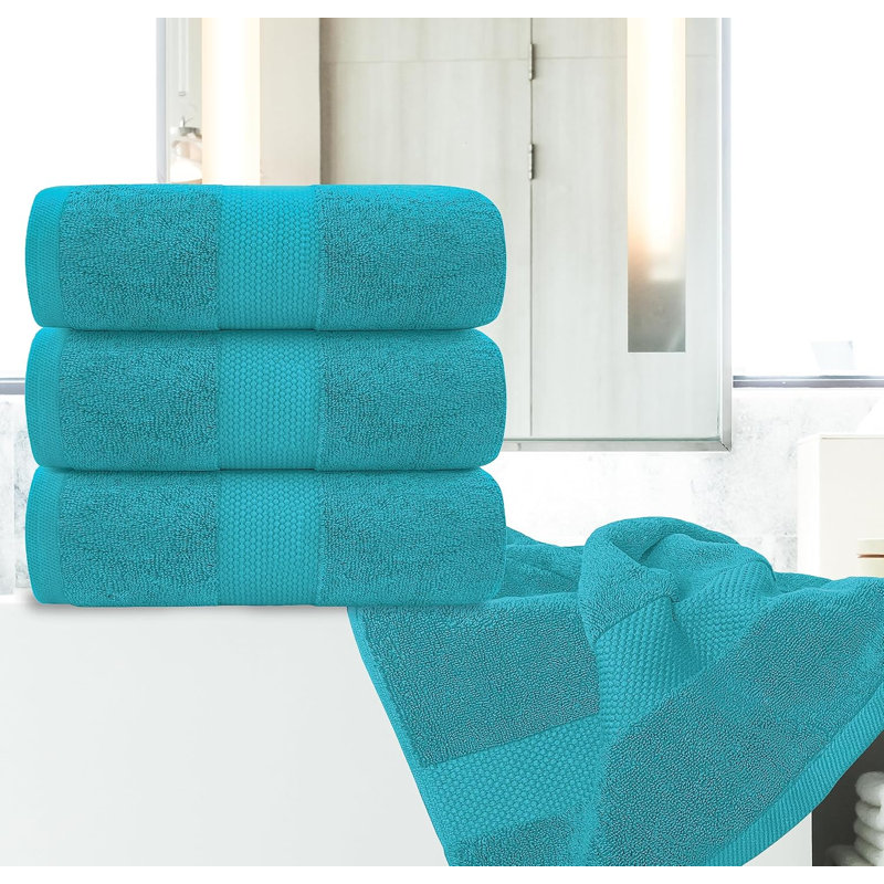100% Cotton Bath Towel, Aqua